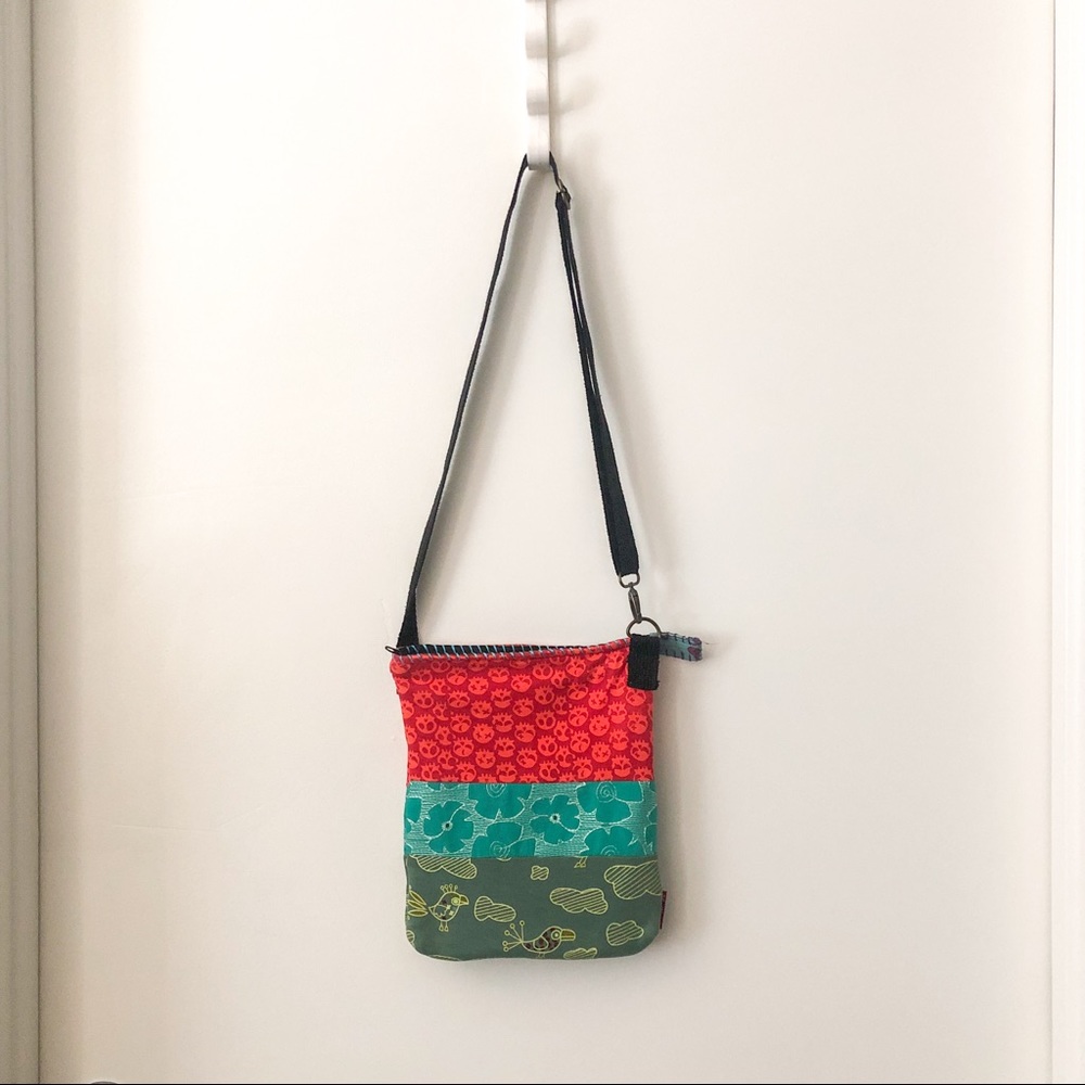 Handmade patchwork quilt shoulder sling bag